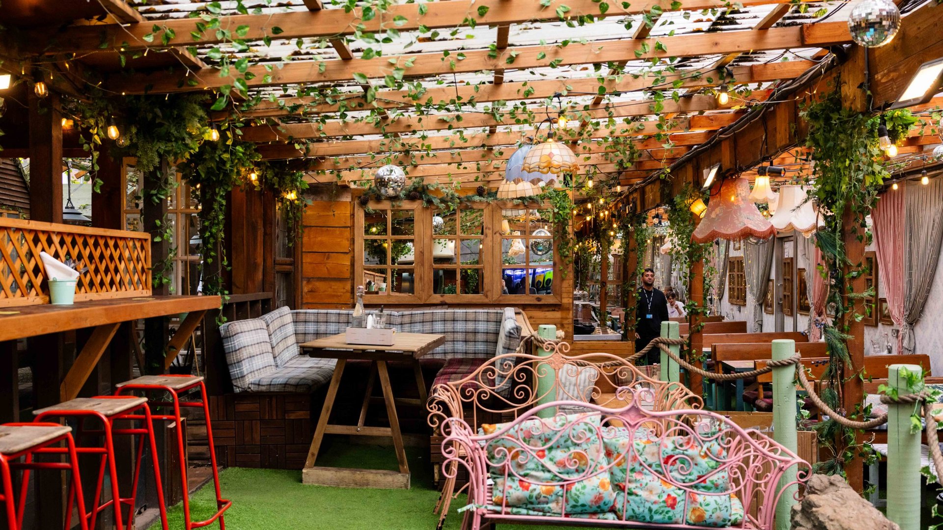 Mala secret garden cocktail bar interior, Manchester